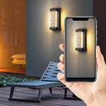 Rectangular Bubbles Crystal Waterproof COB Black Outdoor Wall Lights - Lamp Outdoor