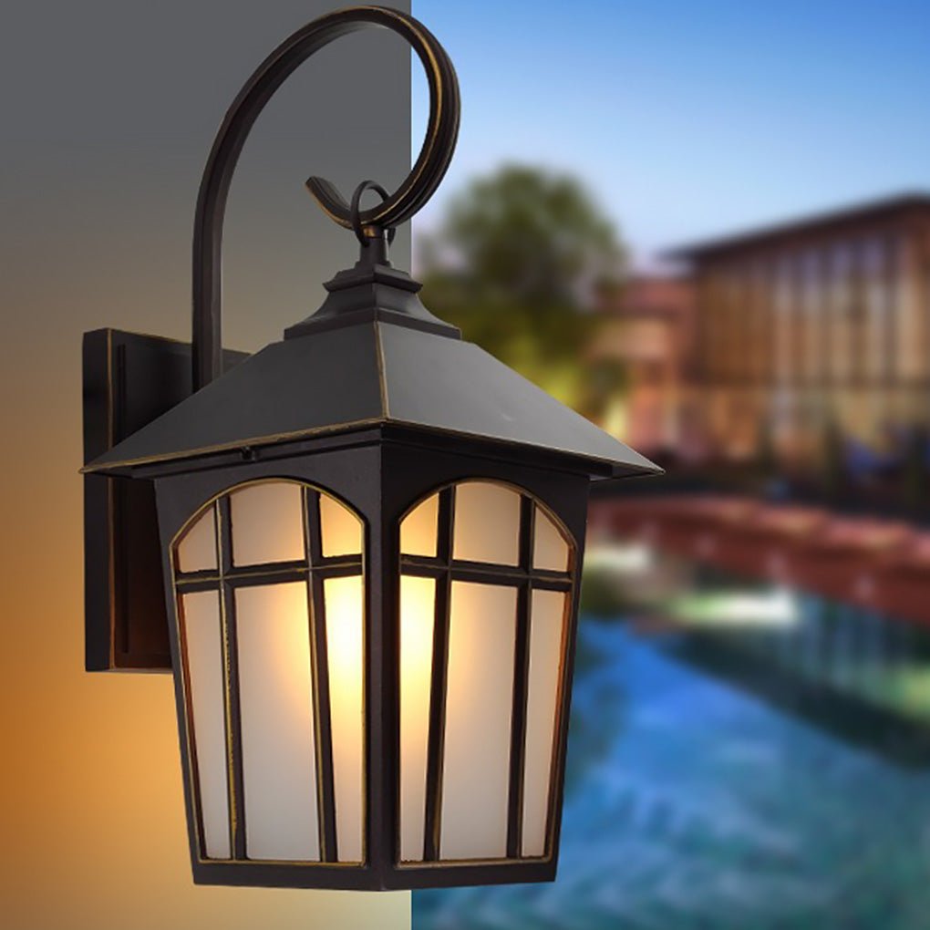 Retro Waterproof Iron Glass Modern Outdoor Wall Lights Wall Sconces Lighting - Lamp Outdoor
