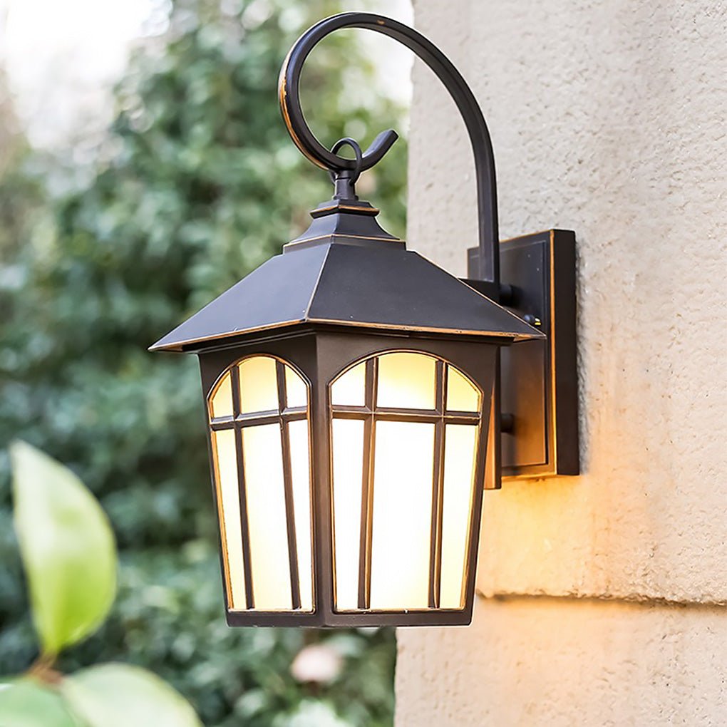 Retro Waterproof Iron Glass Modern Outdoor Wall Lights Wall Sconces Lighting - Lamp Outdoor