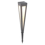 Adjustable RGB Solar LED Pathway Light Square Top & Conical Base Outdoor Lawn Lighting - Lamp Outdoor