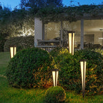 Adjustable RGB Solar LED Pathway Light Square Top & Conical Base Outdoor Lawn Lighting - Lamp Outdoor