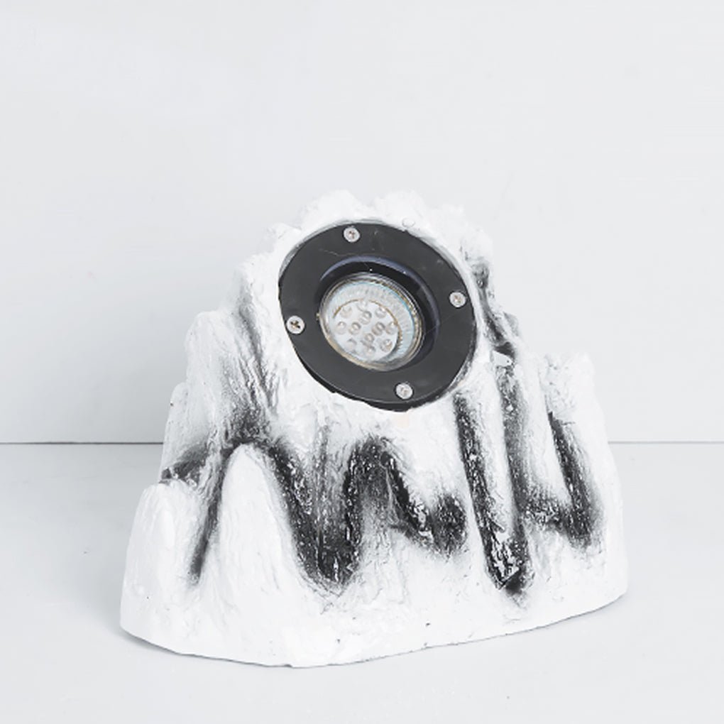 Resin Stone-Inspired Warm LED Garden Light Outdoor Illumination - Lamp Outdoor