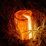 Realistic Tree Stump LED Outdoor Garden Lights - Cylindrical, Textured Design - Lamp Outdoor