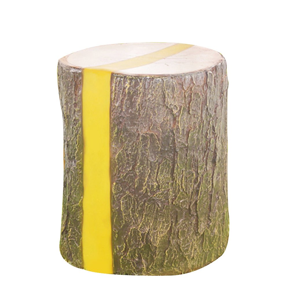 Realistic Tree Stump LED Outdoor Garden Lights - Cylindrical, Textured Design - Lamp Outdoor