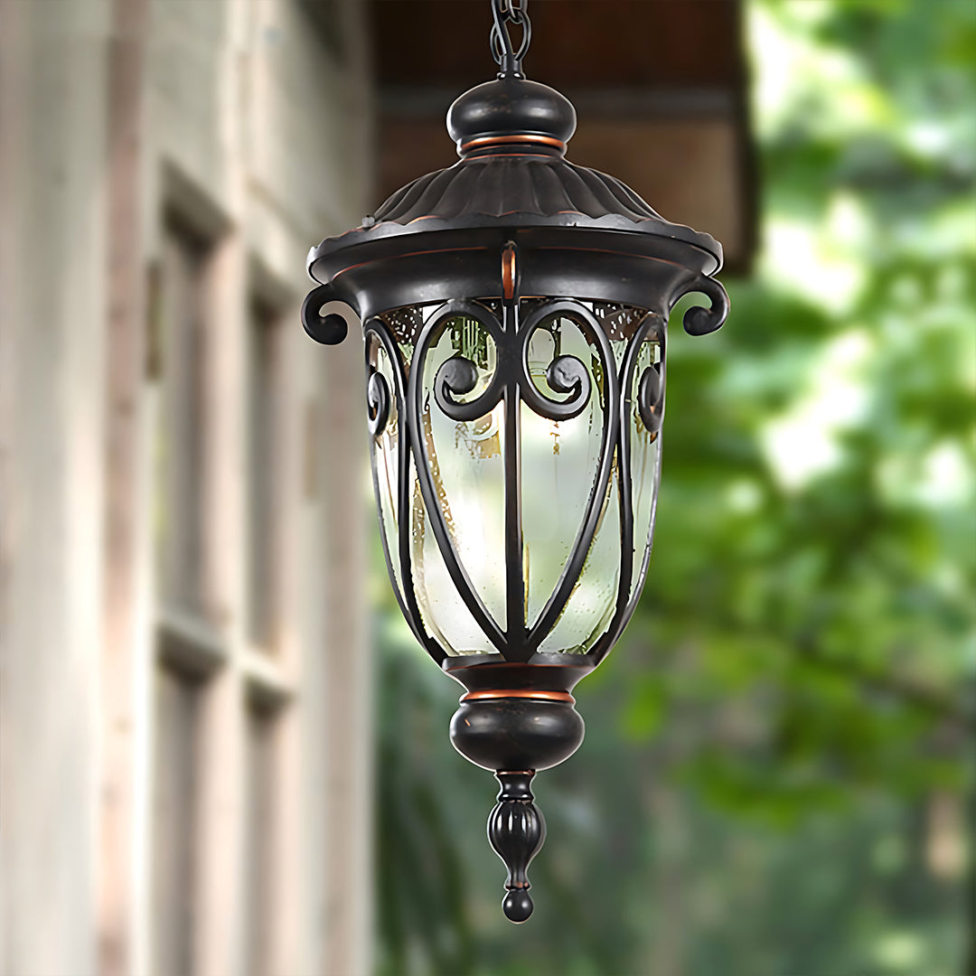 Black Ceiling Light Fixtures Aluminum Waterproof European-Style - Lamp Outdoor