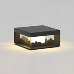 Ray Modern Mountain Metal Outdoor Lamp, Warm Light - Lamp Outdoor