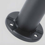 Sleek Black Solar LED Lawn Light Contemporary Outdoor Path Lighting - Lamp Outdoor