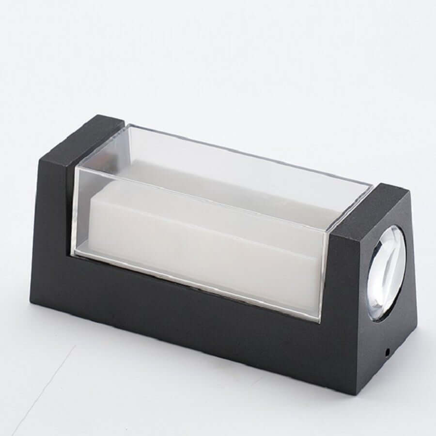 Sleek Dual-Directional Outdoor Wall Light with Modern Arc & Rectangular Designs - Lamp Outdoor