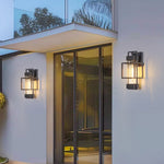 Waterproof Iron Art Black Outdoor Sconces Vintage Style - Lamp Outdoor
