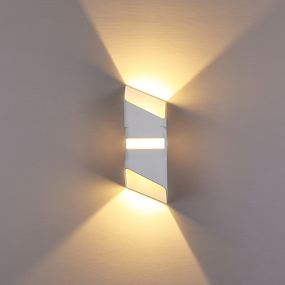 Square Tube LED Up And Down Outdoor Wall Lights - Lamp Outdoor