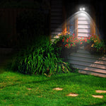 Solar Adjustable LED Outdoor Wall Lamp Wall Sconces Lighting Flood Light - Lamp Outdoor