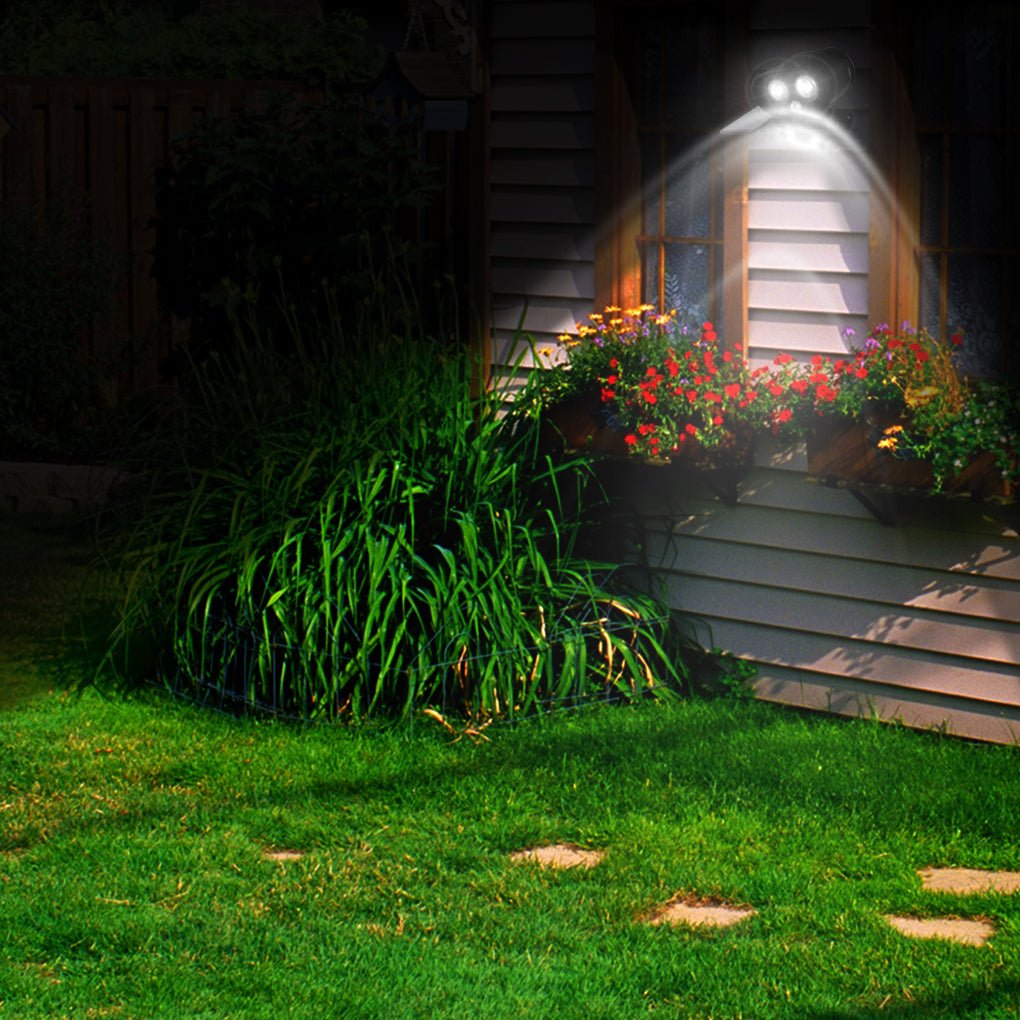 Solar Adjustable LED Outdoor Wall Lamp Wall Sconces Lighting Flood Light - Lamp Outdoor
