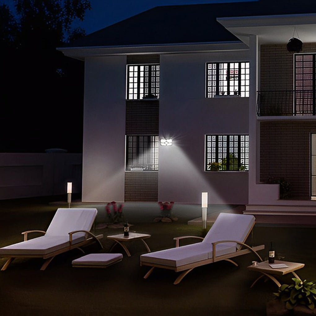 Solar Motion Sensor Outdoor Wall Lamp LED Garden Lights Wall Sconces Waterproof - Lamp Outdoor
