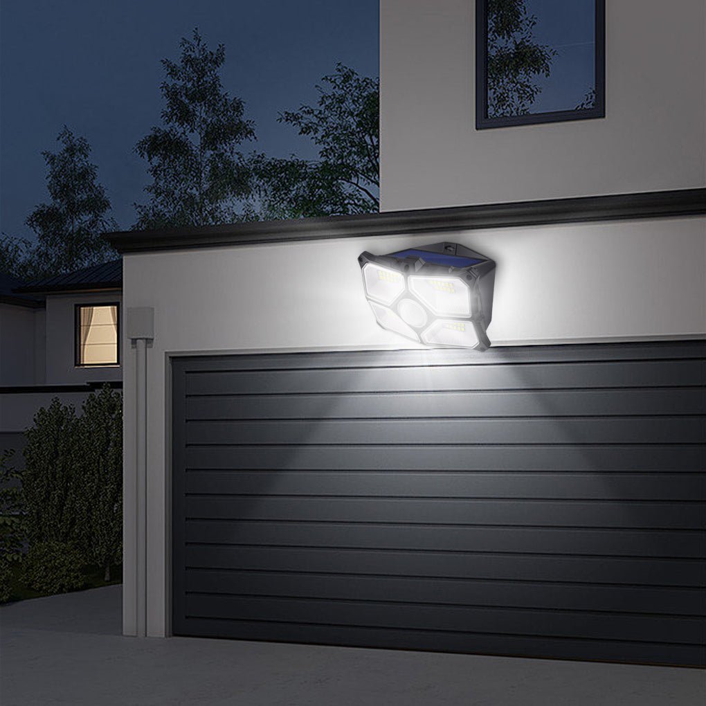 Solar Motion Sensor Outdoor Wall Lamp LED Garden Lights Wall Sconces Waterproof - Lamp Outdoor