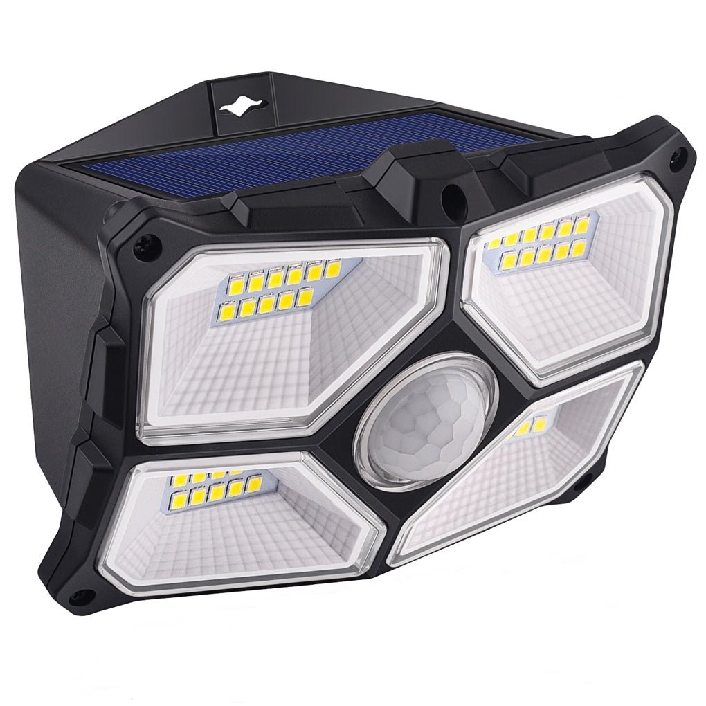 Solar Motion Sensor Outdoor Wall Lamp LED Garden Lights Wall Sconces Waterproof - Lamp Outdoor