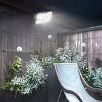 Solar Motion Sensor Outdoor Wall Lamp LED Garden Lights Wall Sconces Waterproof - Lamp Outdoor