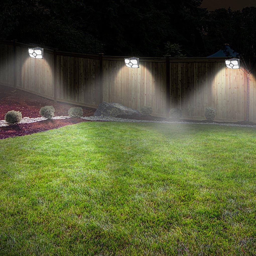 Solar Motion Sensor Outdoor Wall Lamp LED Garden Lights Wall Sconces Waterproof - Lamp Outdoor