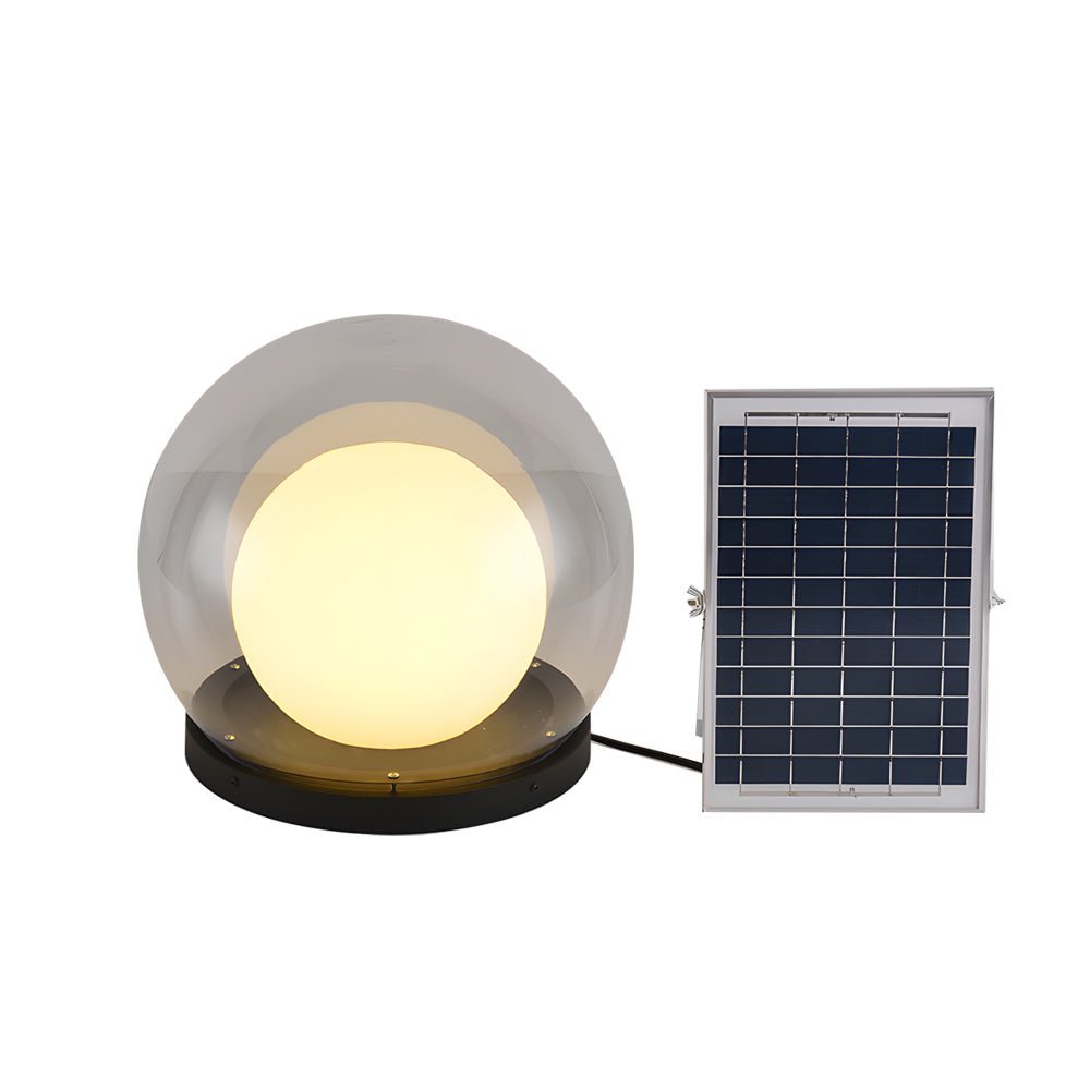 Solar Bubble Lunar Post Light Waterproof Globe Outdoor Lantern Gate Light Outdoor Lamp Landscape Light - Lamp Outdoor