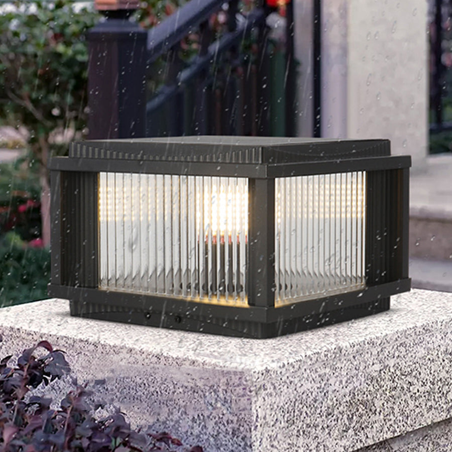 Waterproof Outdoor Pillar Solar Lights Retro Style - Lamp Outdoor
