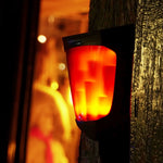 Solar Energy LED Outdoor Wall Lamp Flame Light Wall Sconce Lighting Wall Lights - Lamp Outdoor