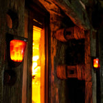 Solar Energy LED Outdoor Wall Lamp Flame Light Wall Sconce Lighting Wall Lights - Lamp Outdoor