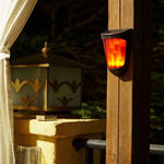 Solar Energy LED Outdoor Wall Lamp Flame Light Wall Sconce Lighting Wall Lights - Lamp Outdoor