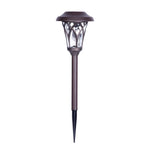 Solar Glass & Metal Stake Lawn Lights LED Retro Modern Waterproof Lighting - Lamp Outdoor