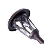 Solar Glass & Metal Stake Lawn Lights LED Retro Modern Waterproof Lighting - Lamp Outdoor