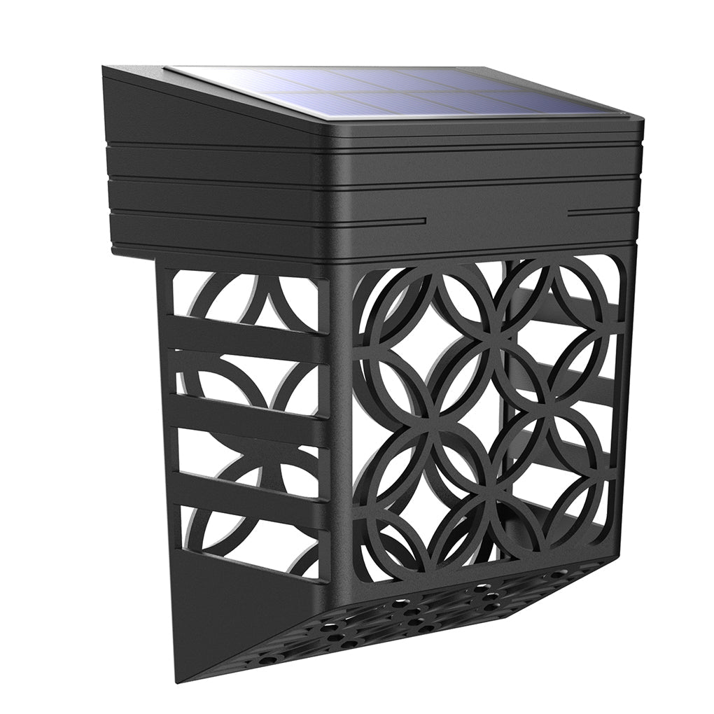 Solar Hollow Outdoor Wall Sconce Lighting Led Fence Wall Lamp Garden Lights - Lamp Outdoor