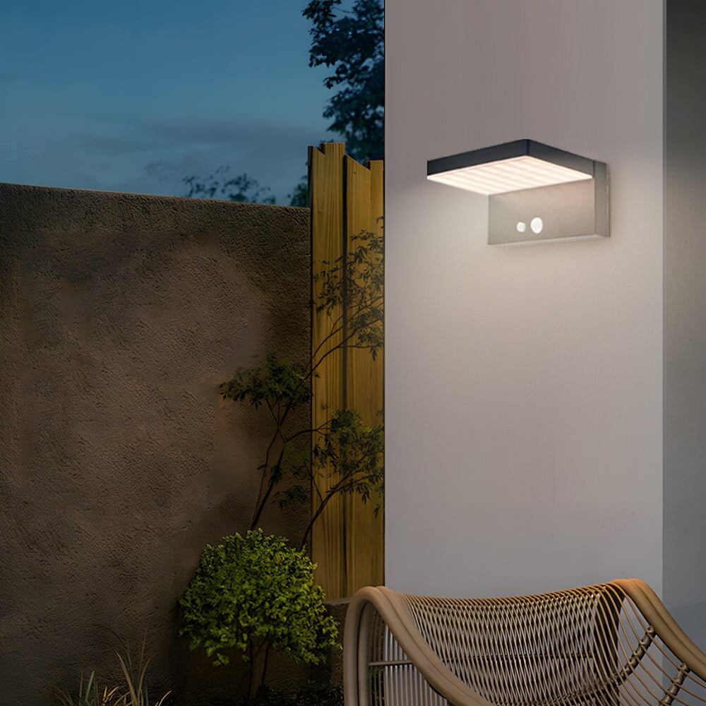 Solar LED Motion Sensor Wall Light – Sustainable Outdoor Security - Lamp Outdoor