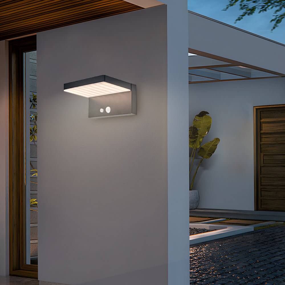 Solar LED Motion Sensor Wall Light – Sustainable Outdoor Security - Lamp Outdoor