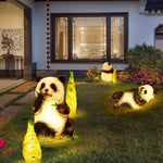 Solar Lifelike Panda and Bamboo Garden Animal Lamp Modern Outdoor Lawn Decor - Lamp Outdoor
