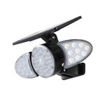Solar Motion Security Light 3-Head Outdoor LED Wall Fixture with Motion Sensor - Lamp Outdoor