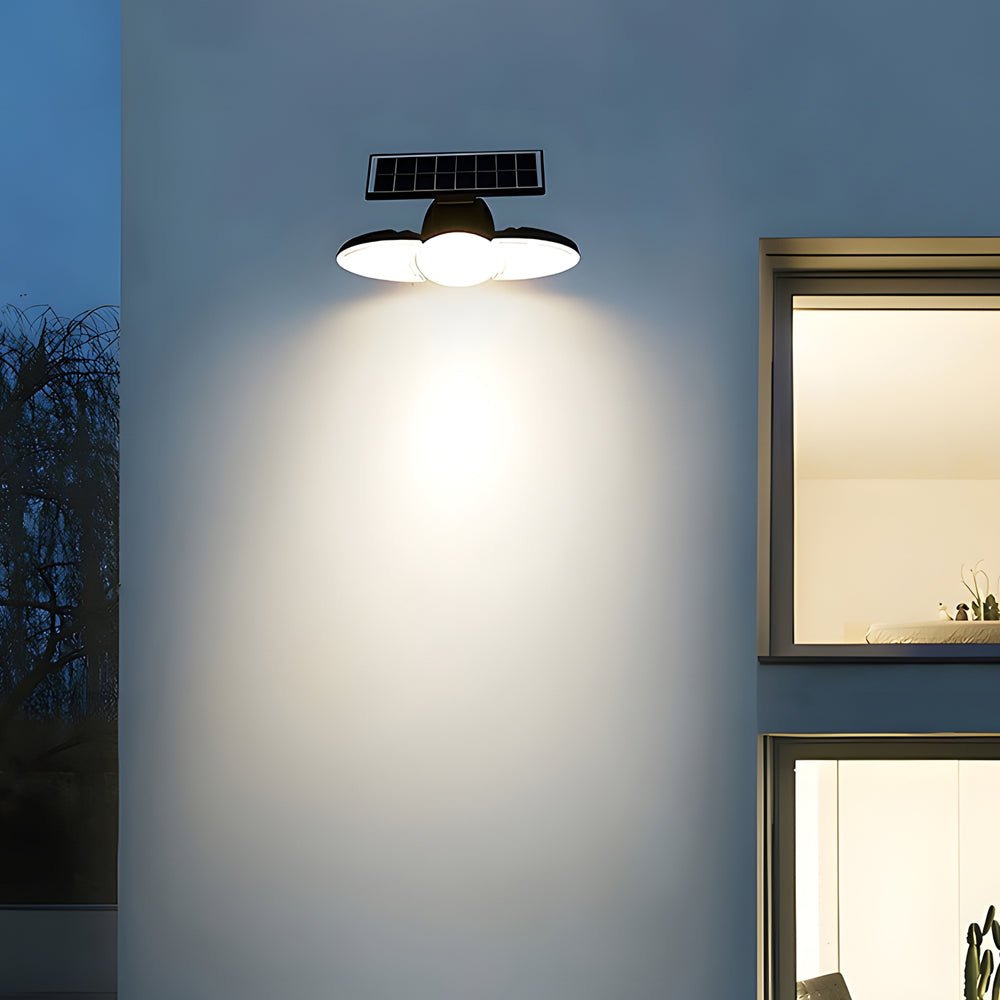 Solar Motion Security Light 3-Head Outdoor LED Wall Fixture with Motion Sensor - Lamp Outdoor