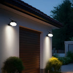 Solar Motion Security Light 3-Head Outdoor LED Wall Fixture with Motion Sensor - Lamp Outdoor