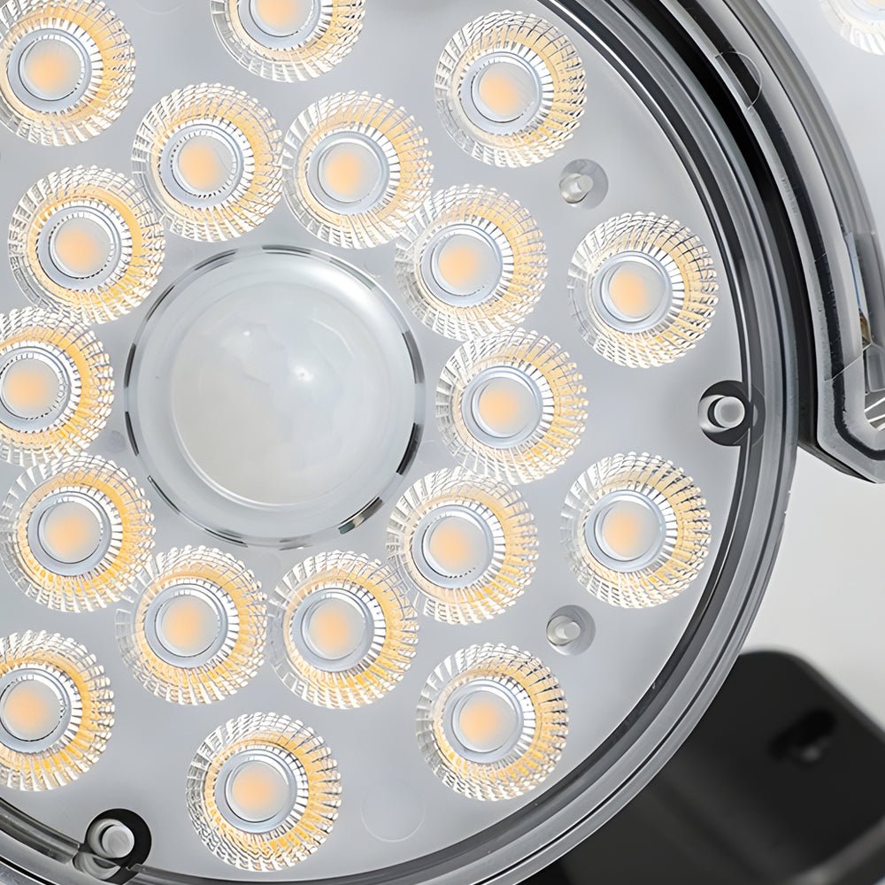 Solar Motion Security Light 3-Head Outdoor LED Wall Fixture with Motion Sensor - Lamp Outdoor