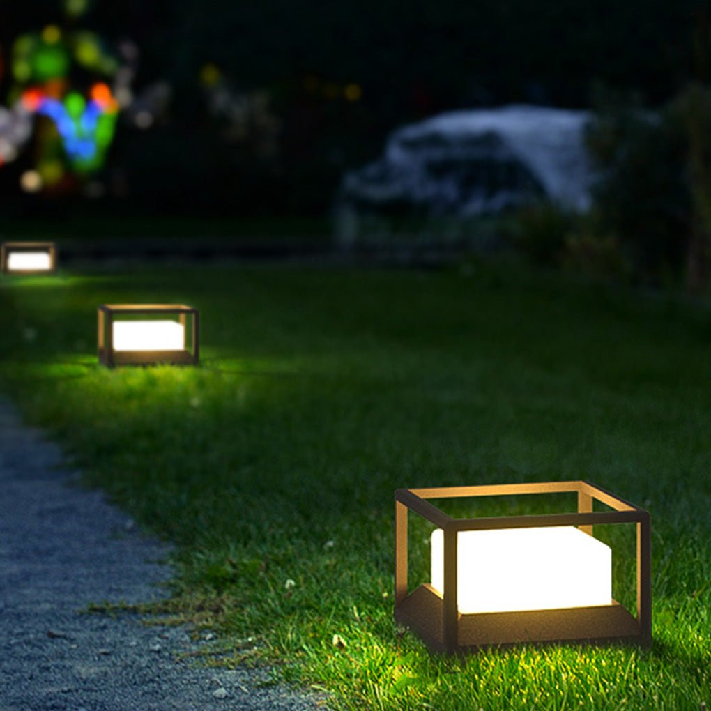 Solar Outdoor Courtyard Fence Post Light Waterproof LED Landscape Lighting - Lamp Outdoor