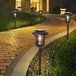Durable Solar Outdoor Lights with Stainless Steel and Glass - Lamp Outdoor