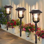 Durable Solar Outdoor Lights with Stainless Steel and Glass - Lamp Outdoor