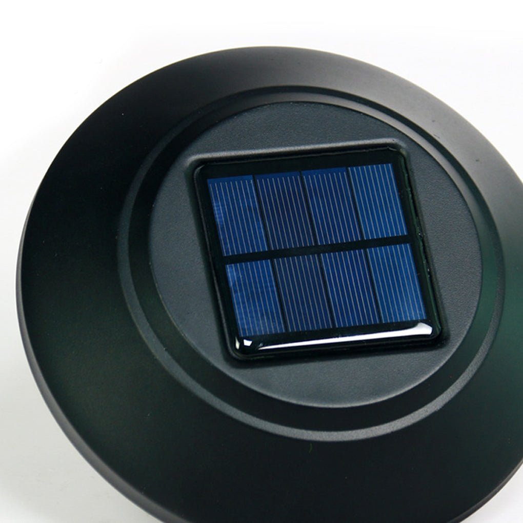Elegant LED Solar Post Lights with Water Glass Lens - Lamp Outdoor