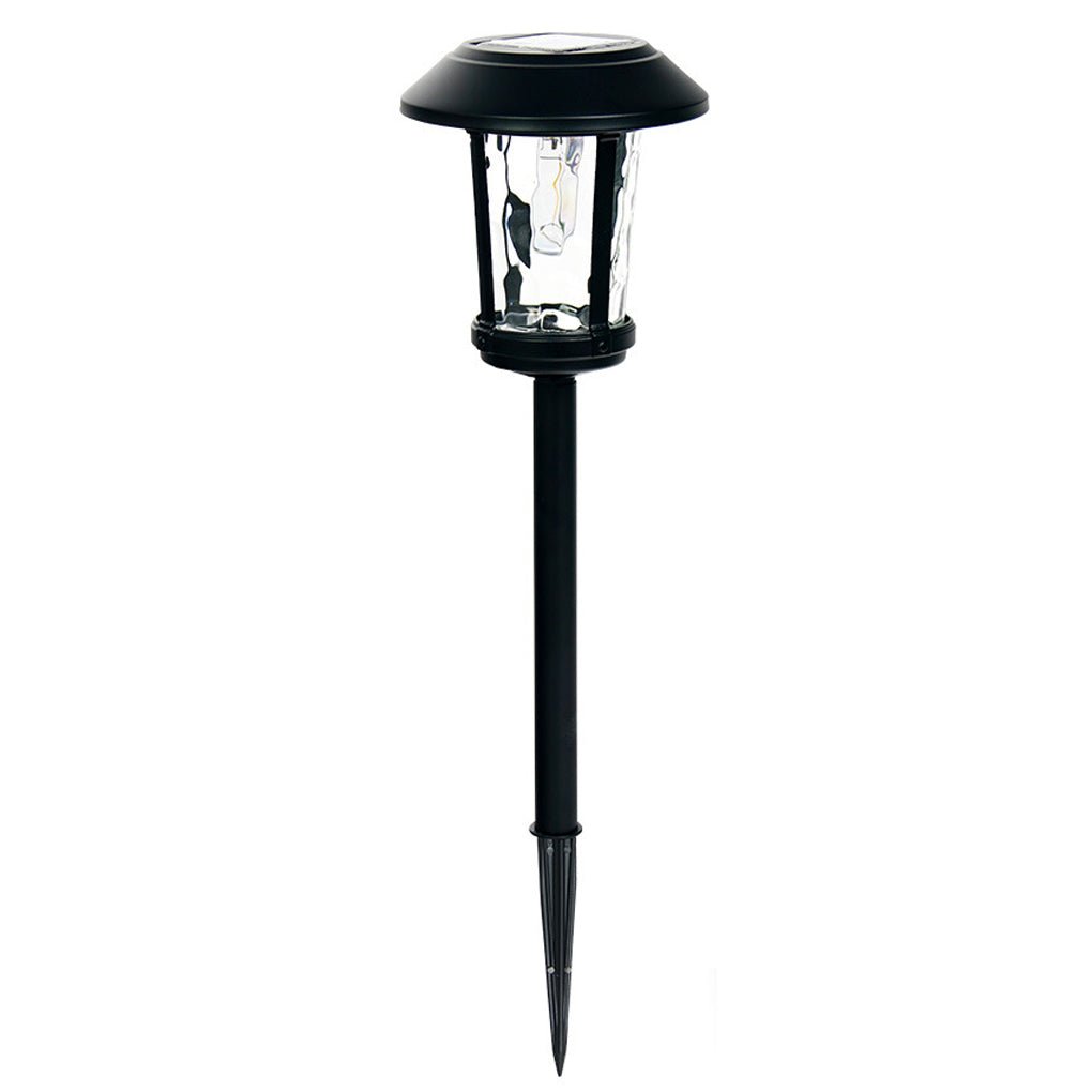 Elegant LED Solar Post Lights with Water Glass Lens - Lamp Outdoor