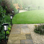 Elegant LED Solar Post Lights with Water Glass Lens - Lamp Outdoor