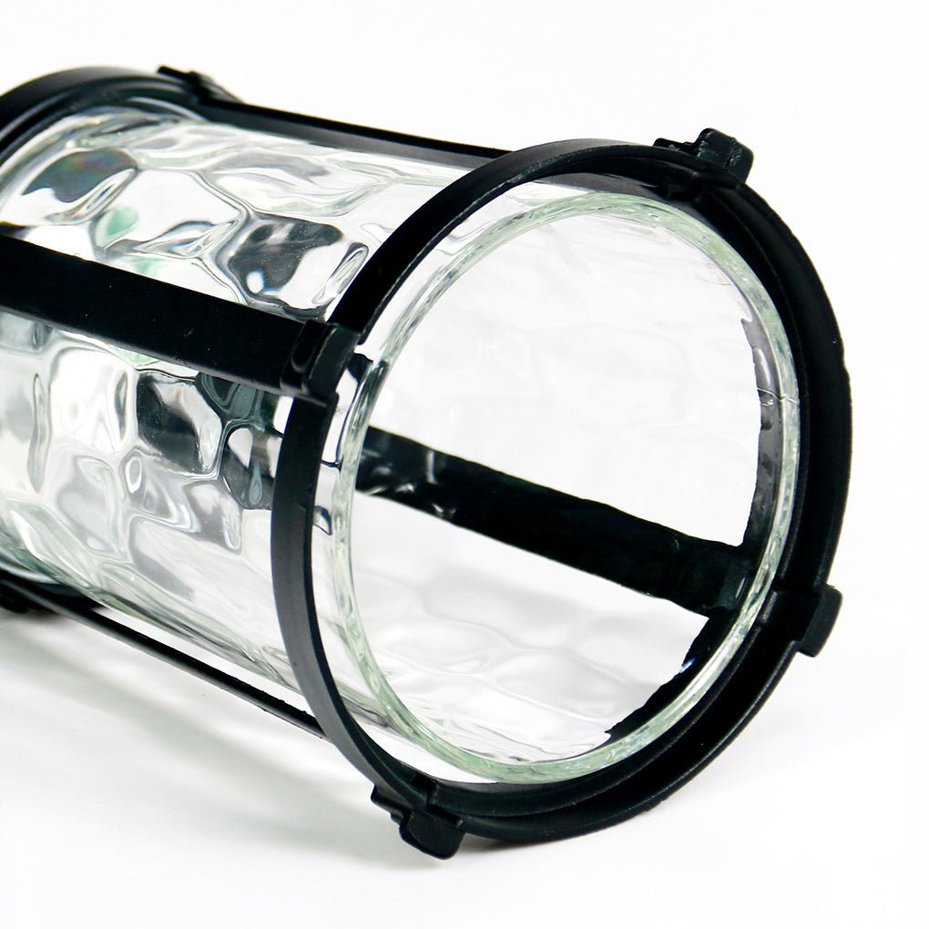 Elegant LED Solar Post Lights with Water Glass Lens - Lamp Outdoor