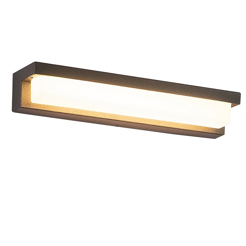Contemporary Rectangle Weatherproof Stainless Steel Outdoor Wall Light - Lamp Outdoor