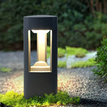 Triple-Side Emitting Solar LED Garden Bollard Lights Heart Design & Weatherproof - Lamp Outdoor