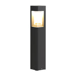 Triple-Side Emitting Solar LED Garden Bollard Lights Heart Design & Weatherproof - Lamp Outdoor