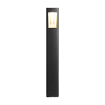 Triple-Side Emitting Solar LED Garden Bollard Lights Heart Design & Weatherproof - Lamp Outdoor