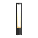 Triple-Side Emitting Solar LED Garden Bollard Lights Heart Design & Weatherproof - Lamp Outdoor