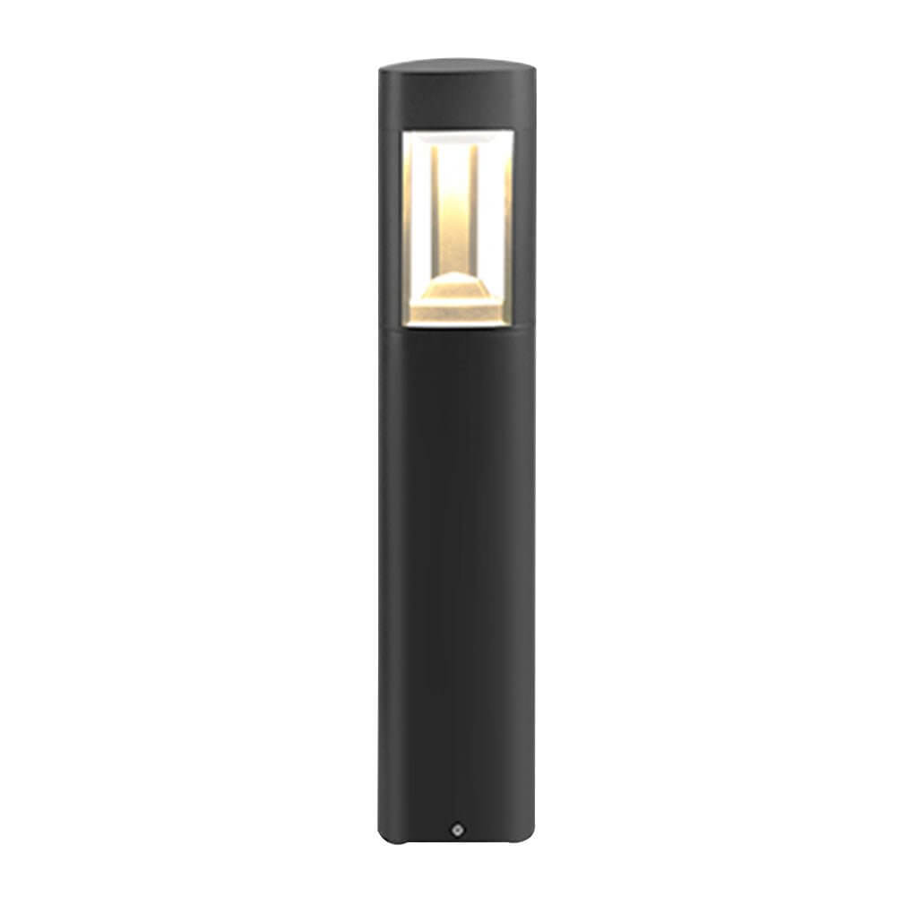 Triple-Side Emitting Solar LED Garden Bollard Lights Heart Design & Weatherproof - Lamp Outdoor