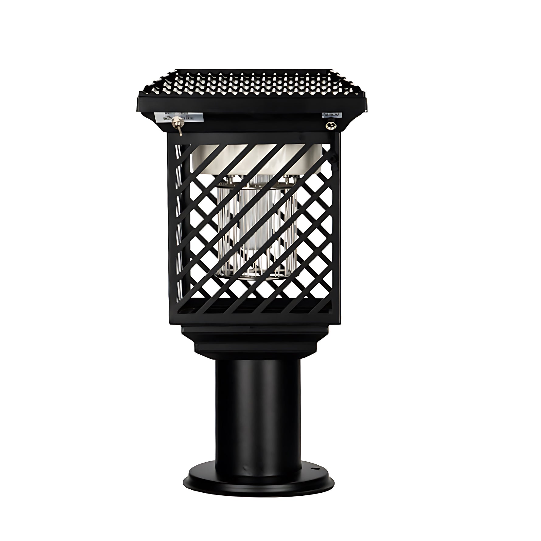 Black Landscape Lighting Solar-Powered Waterproof Stainless Steel - Lamp Outdoor